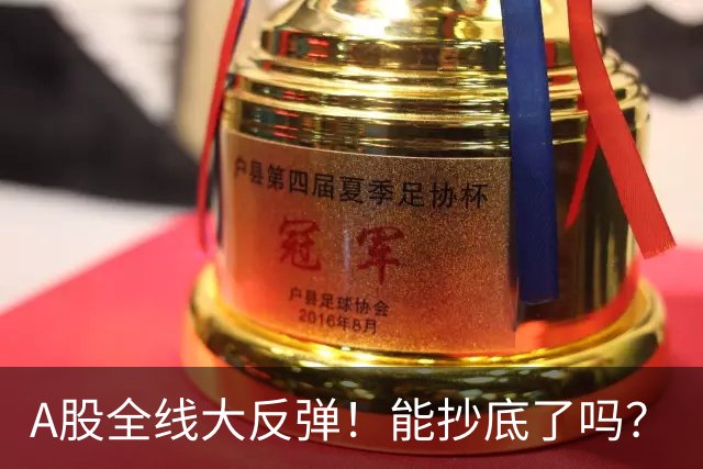 A股全线大反弹！能抄底了吗？